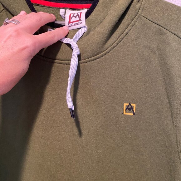 Avalanche Green‎ Hoodie Medium  Jeep Outdoor Supply Pullover - Picture 3 of 4